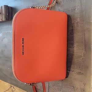 EUC!! Michael Kors Orange Small Domed Cross Body Bag